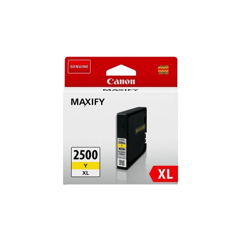 Cartucho de tinta original canon pgi-2500xl alta capacidad/ amarillo