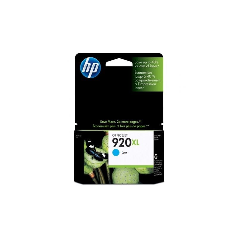 Cartucho de tinta original hp nº920 xl alta capacidad/ cian