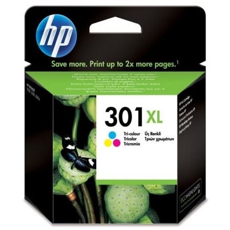 Cartucho de tinta original hp nº301 xl alta capacidad/ tricolor