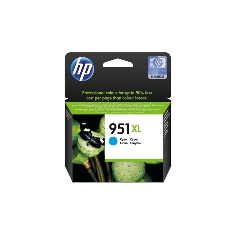 Cartucho de tinta original hp nº951 xl alta capacidad/ cian