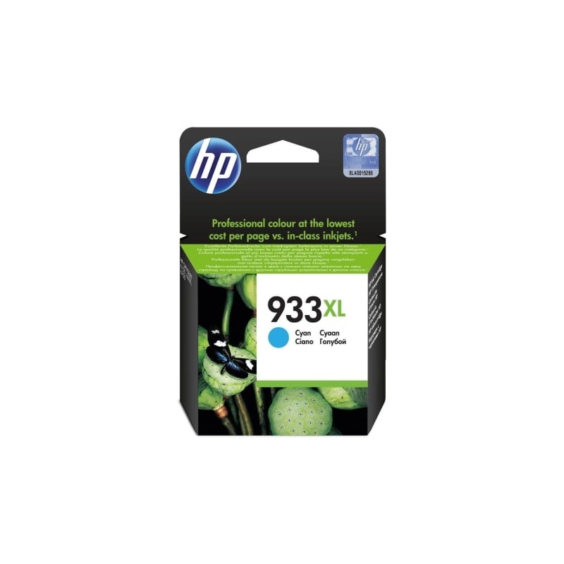 Cartucho de tinta original hp nº933 xl alta capacidad/ cian