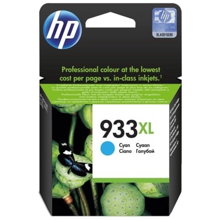 Cartucho de tinta original hp nº933 xl alta capacidad/ cian