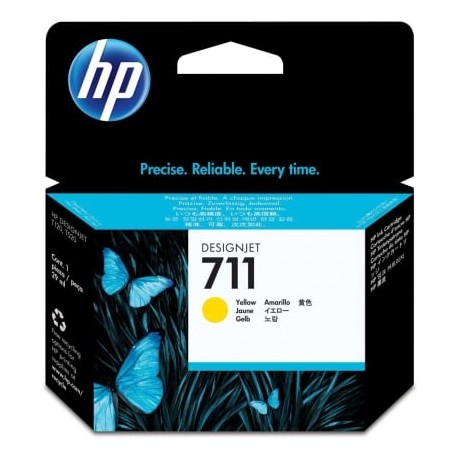 Cartucho de tinta original hp nº711/ amarillo