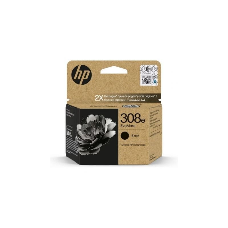 Cartucho de tinta original hp nº308e evomore/ negro