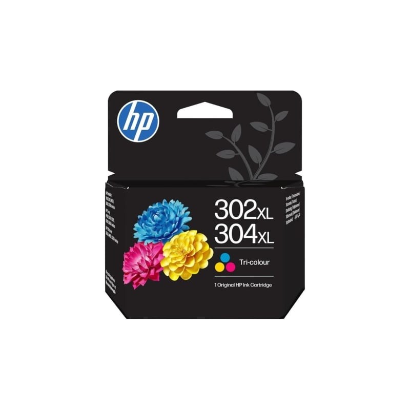 Cartucho de tinta original hp nº302xl/304xl/ tricolor