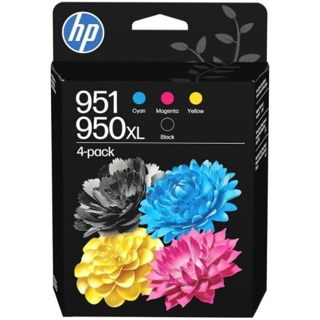 Cartucho de tinta original hp nº950xl + nº951 multipack/ cian/ magenta/ amarillo/ negro