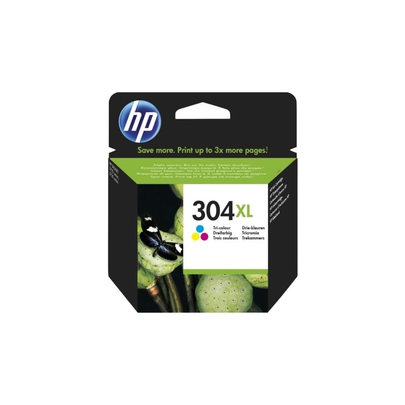 Cartucho de tinta original hp nº304 xl alta capacidad/ tricolor