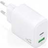 Cargador de pared gan aisens a110-0971/ 1xusb tipo-c/ 1xusb/ 45w/ blanco