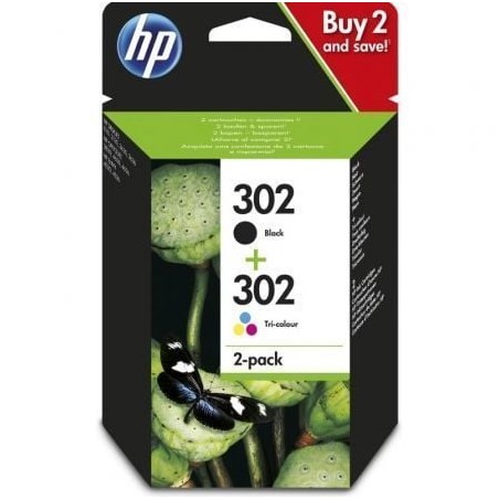 Cartucho de tinta original hp nº302 multipack/ negro/ tricolor
