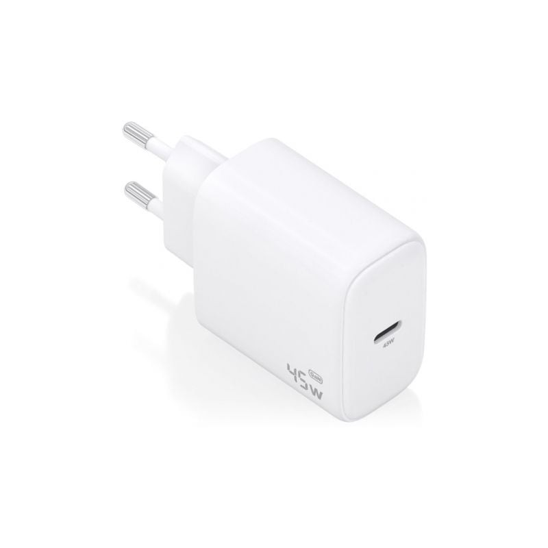 Cargador de pared gan aisens a110-0969/ 1xusb tipo-c/ 45w/ blanco