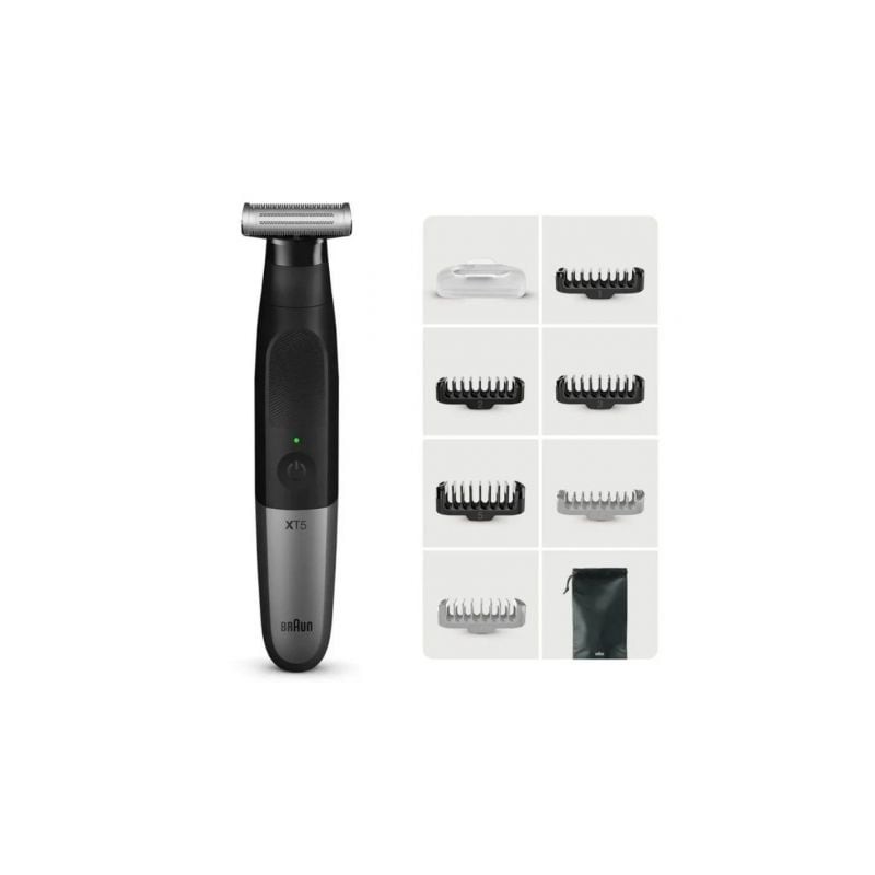 Afeitadora braun wet and dry serie x xt5200/ con batería/ 6 accesorios