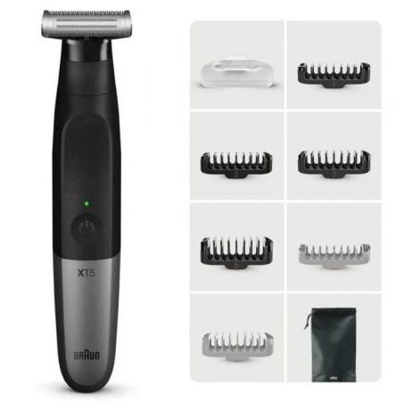 Afeitadora braun wet and dry serie x xt5200/ con batería/ 6 accesorios