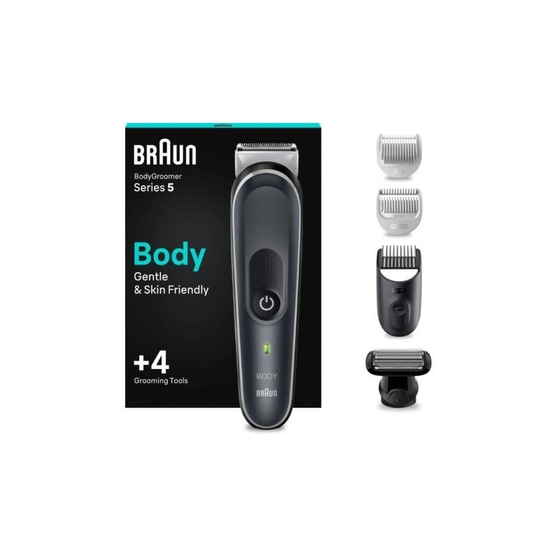 Cortapelos braun bodygroomer series 5 bg5360/ con batería/ 4 accesorios