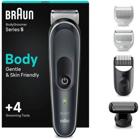 Cortapelos braun bodygroomer series 5 bg5360/ con batería/ 4 accesorios