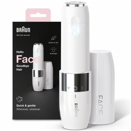 Depiladora facial braun mini depiladora facial fs1000/ con batería