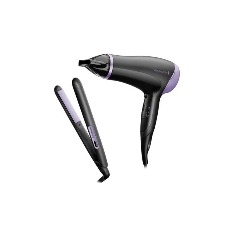 Pack secador y plancha para el pelo remington style essentials