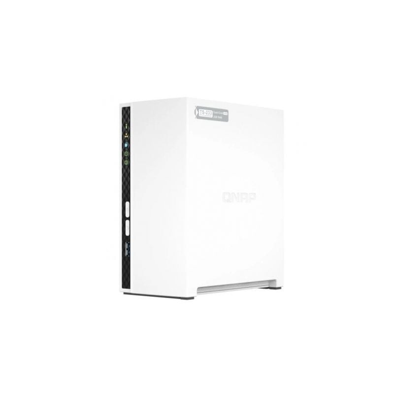 Nas qnap ts-233/ 2 bahías 3.5'- 2.5'/ 2gb ddr4/ formato torre