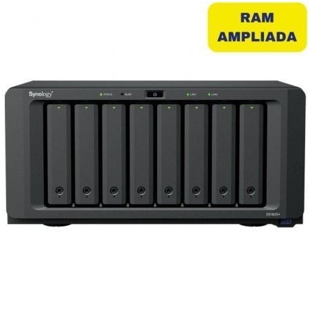 Nas synology diskstation ds1825+/ 8 bahías 3.5'- 2.5'/ 16gb ddr4/ formato torre