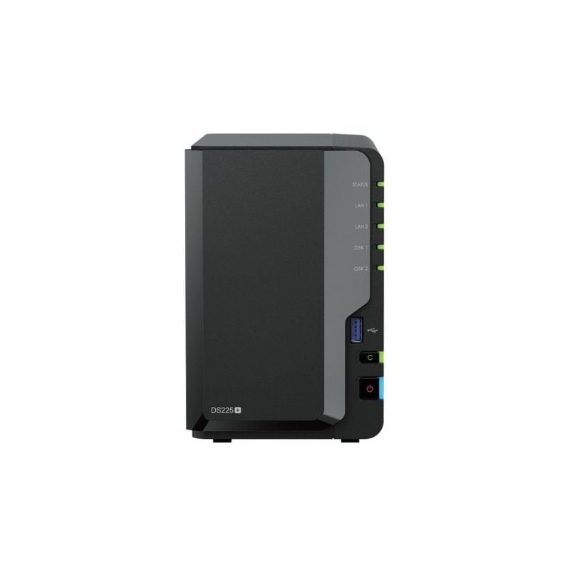 Nas synology diskstation ds225+/ 2 bahías 3.5'- 2.5'/ 2gb ddr4/ formato torre