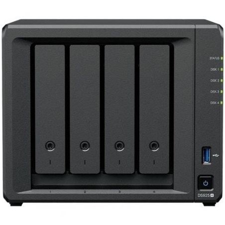 Nas synology diskstation ds925+/ 4 bahías 3.5'- 2.5'/ 4gb ddr4/ formato torre