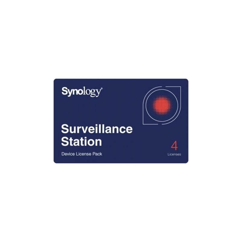 Licencia física synology surveillance device license pack/ 4 dispositivos