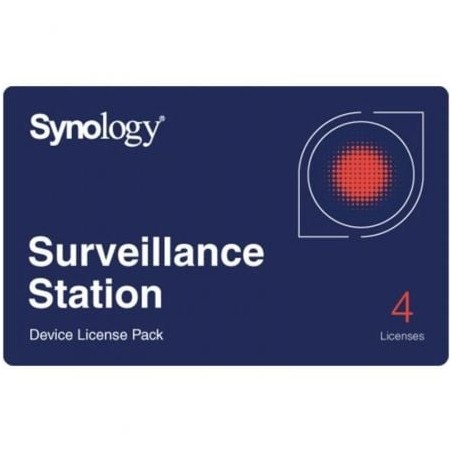 Licencia física synology surveillance device license pack/ 4 dispositivos