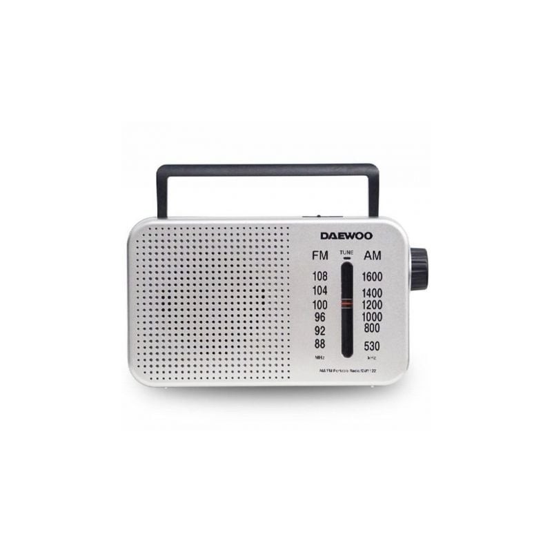 Radio portátil daewoo dw1122/ plata