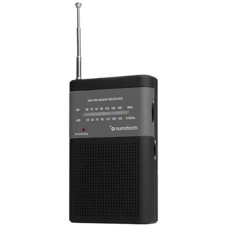 Radio portátil sunstech rps42blisbk/ negra