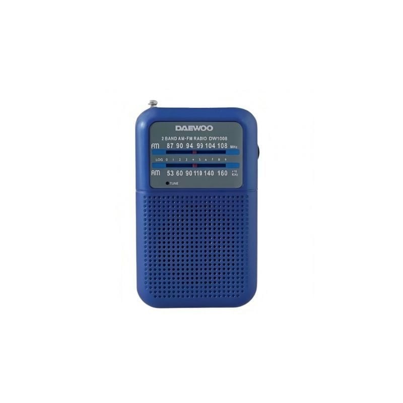 Radio portátil daewoo dw1008/ azul