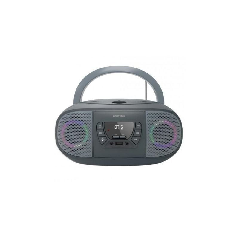 Radio cd fonestar boom-go-g/ 13w/ gris