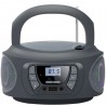 Radio cd fonestar boom-one-g/ 13w/ con cable/ a pilas/ gris