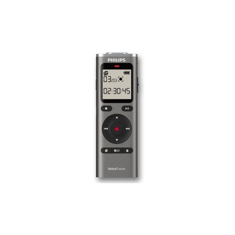 Grabadora de voz philips voicetracer dvt1170/ 20khz/ plata
