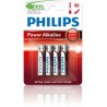 Pack de 4 pilas aaa philips lr03p4b/10/ 1.5v/ alcalinas