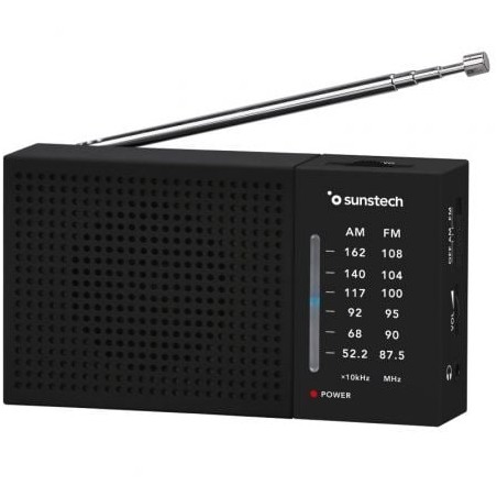 Radio portátil sunstech rps412/ negra