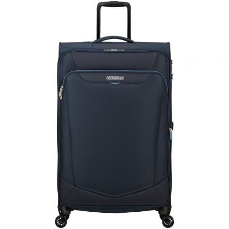 Maleta grande american tourister summerride spinner 80cm/ 80x48x30cm/ 4 ruedas/ azul marino