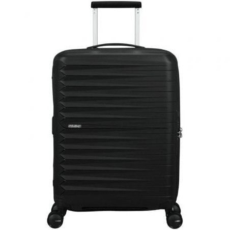 Maleta de cabina american tourister fastforward spinner expansible 55cm/ 55x40x23cm/ 4 ruedas/ negro