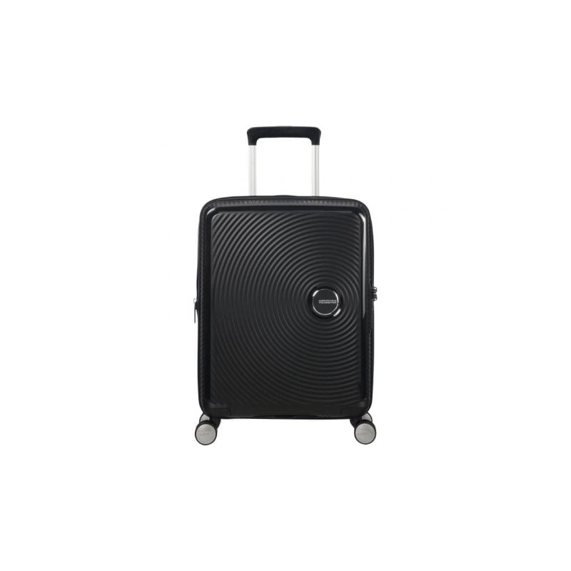 Maleta de cabina american tourister soundbox spinner 55cm/ 55x40x20cm/ 4 ruedas/ negra