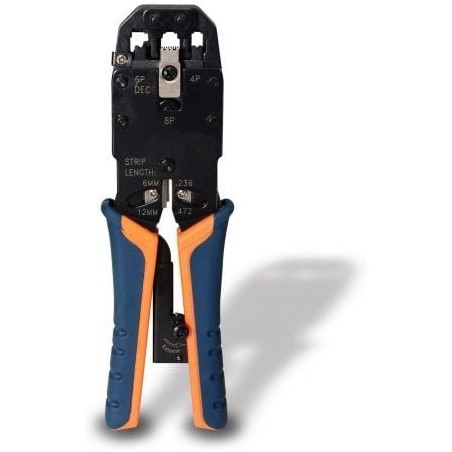 Crimpadora metálica de carraca aisens a142-0311 para rj10-rj11-rj12-rj45