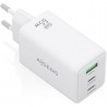 Cargador de pared gan aisens asch-65w3p072-w/ 2xusb tipo-c/ 1xusb/ 65w/ blanco