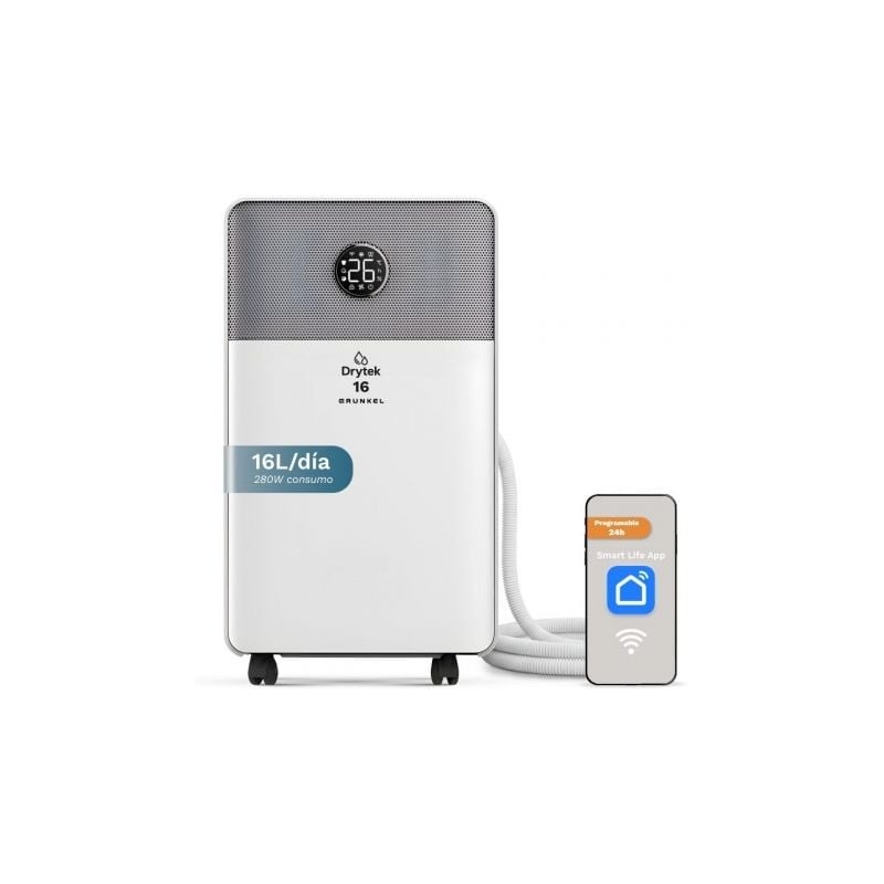 Deshumidificador grunkel dh-16dt/ depósito 2l
