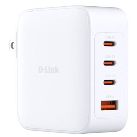 Cargador de pared gan d-link dcf-141/e/ 3xusb tipo-c/ 1xusb/ 140w