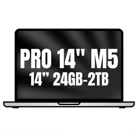 Apple macbook pro 14'/ m5 pro 18-core cpu/ 24gb/ 2tb ssd/ 20-core gpu/ plata