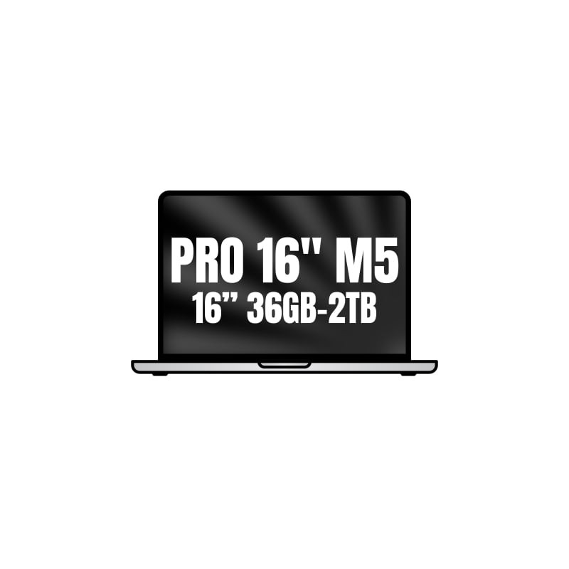 Apple macbook pro 16'/ m5 max 18-core cpu/ 36gb/ 2tb ssd/ 32-core gpu/ plata