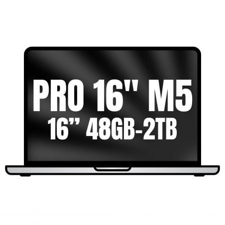 Apple macbook pro 16'/ m5 max 18-core cpu/ 48gb/ 2tb ssd/ 40-core gpu/ plata
