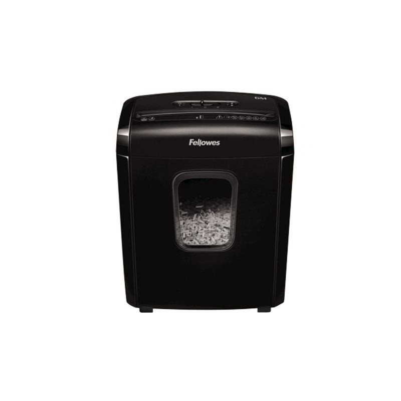 Destructora fellowes 6m/ minicorte de 4 x 12mm/ negra
