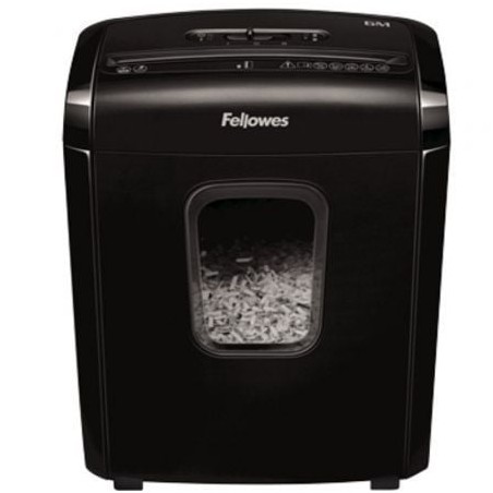 Destructora fellowes 6m/ minicorte de 4 x 12mm/ negra