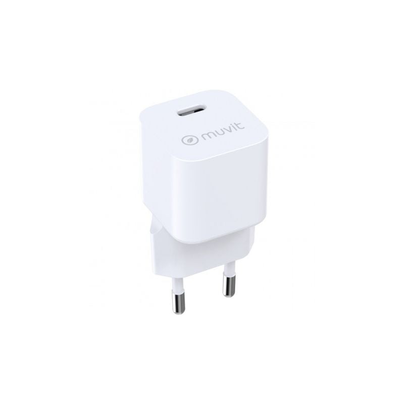Cargador de pared muvit for change mcacc0047/ 1xusb tipo-c/ 30w
