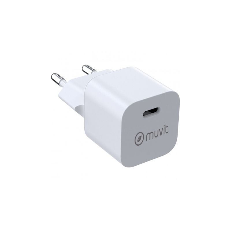 Cargador de pared muvit for change mcacc0048/ 1xusb tipo-c/ 20w