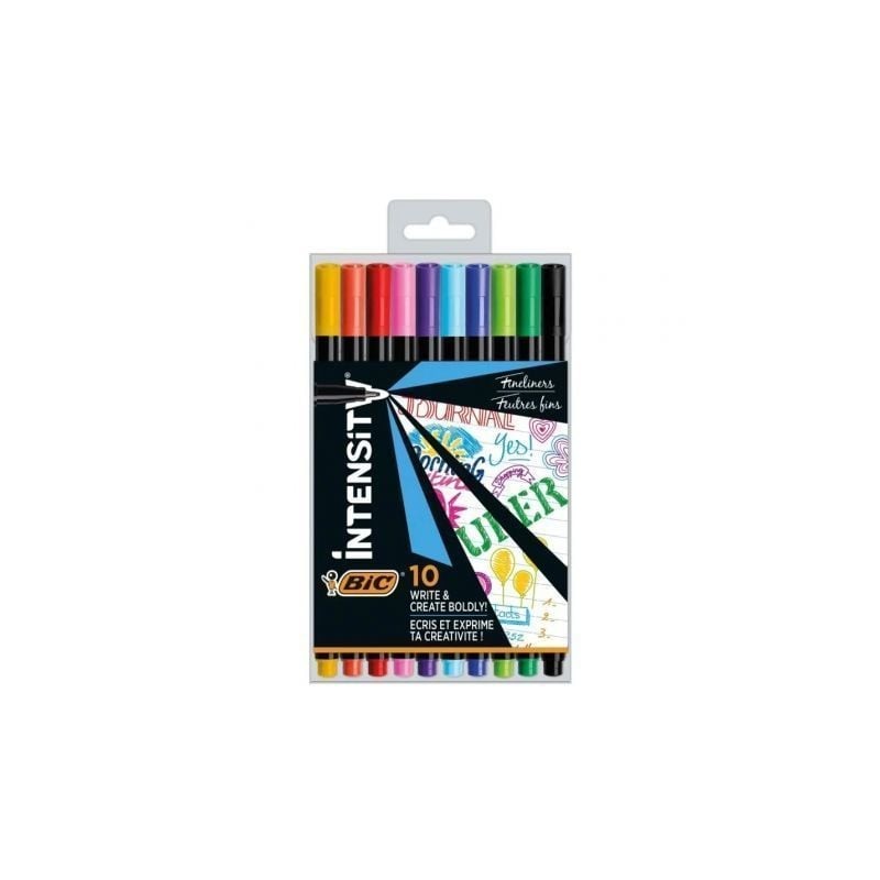 Rotuladores punta fina bic intensity fine cel1011727/ colores surtidos