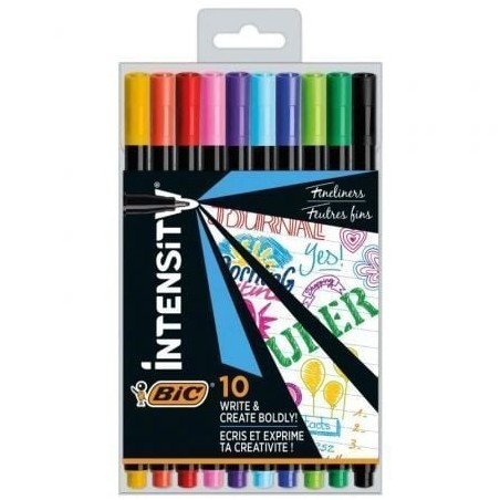 Rotuladores punta fina bic intensity fine cel1011727/ colores surtidos